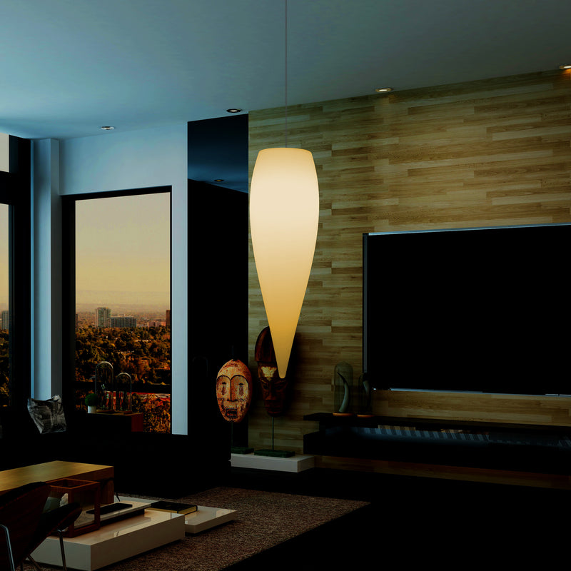 LED Pendelleuchte Beleuchtung Wassertropfen, einzigartige Designer Hängelampe, 800 mm, E27, warmweiß