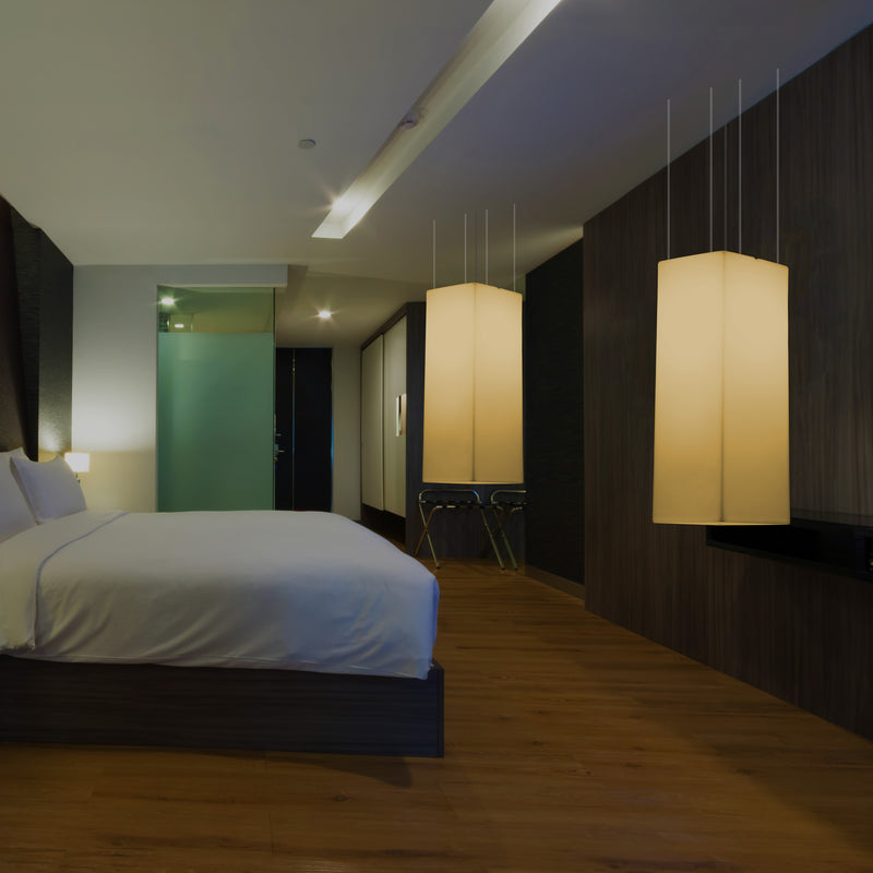 LED Säulen Hängelampe, moderne Deckenleuchte, 110 x 30cm, E27, Licht warmweiß