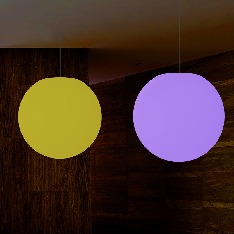 LED Kugel Pendelleuchte, farbveränderliche RGB Ball Hängeleuchte, 500 mm, Atmosphärenlampe