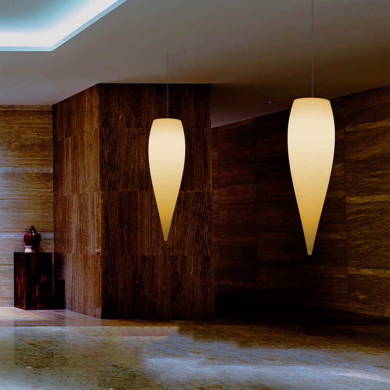 LED Pendelleuchte Beleuchtung Wassertropfen, einzigartige Designer Hängelampe, 800 mm, E27, warmweiß
