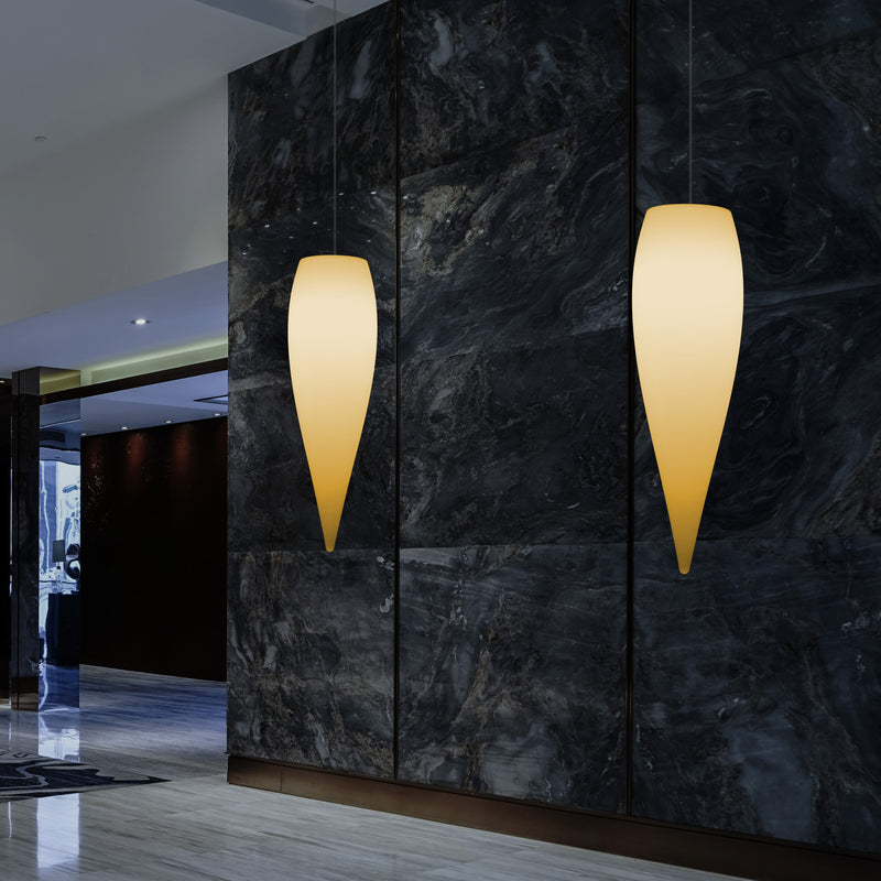 LED Pendelleuchte Beleuchtung Wassertropfen, einzigartige Designer Hängelampe, 800 mm, E27, warmweiß