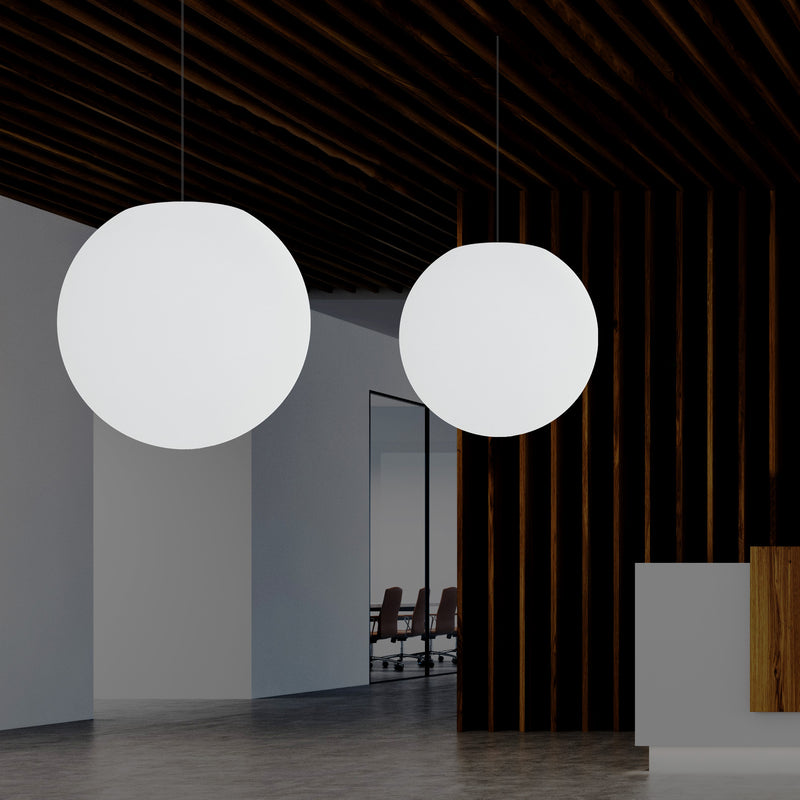 LED Kugel Pendelleuchte, farbveränderliche RGB Ball Hängeleuchte, 500 mm, Atmosphärenlampe