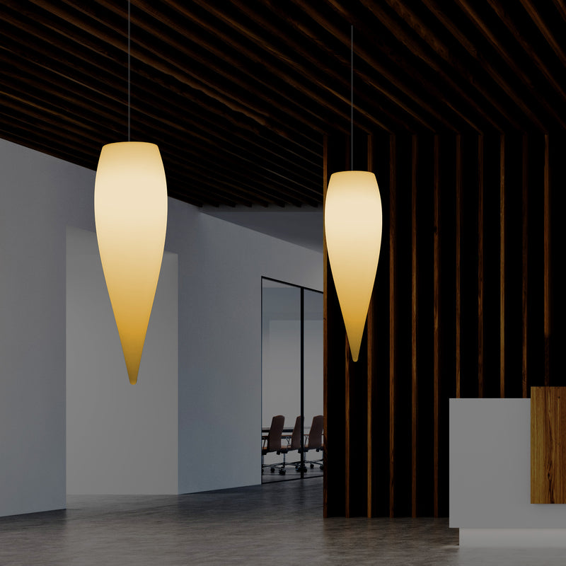 LED Pendelleuchte Beleuchtung Wassertropfen, einzigartige Designer Hängelampe, 800 mm, E27, warmweiß