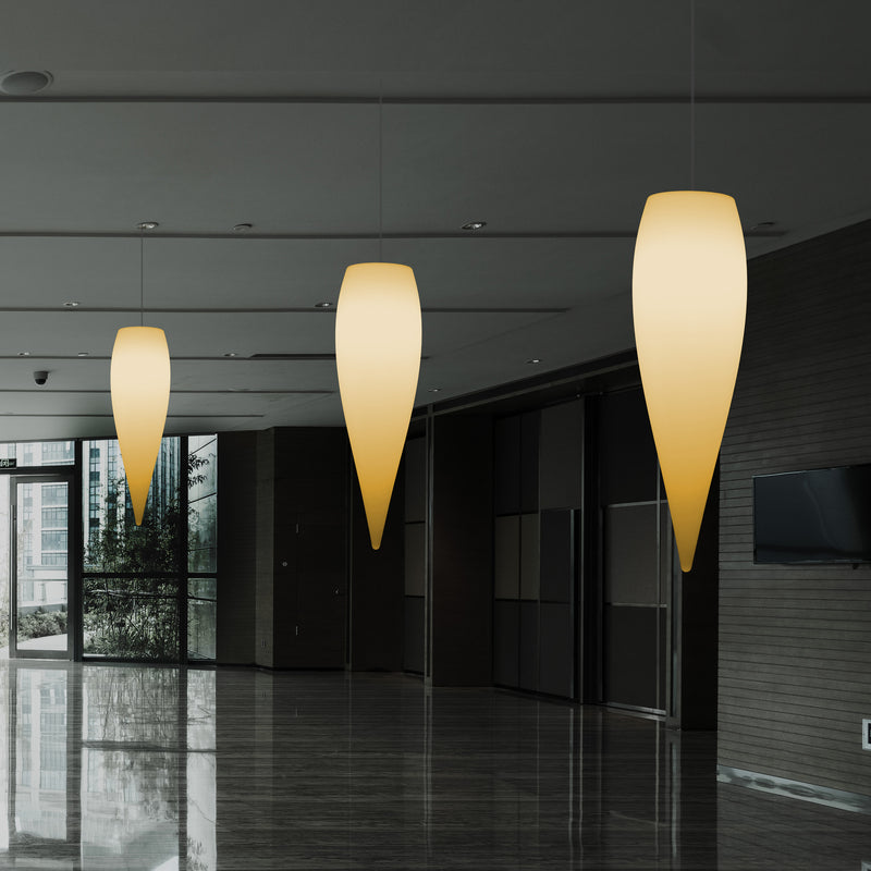 LED Pendelleuchte Beleuchtung Wassertropfen, einzigartige Designer Hängelampe, 800 mm, E27, warmweiß
