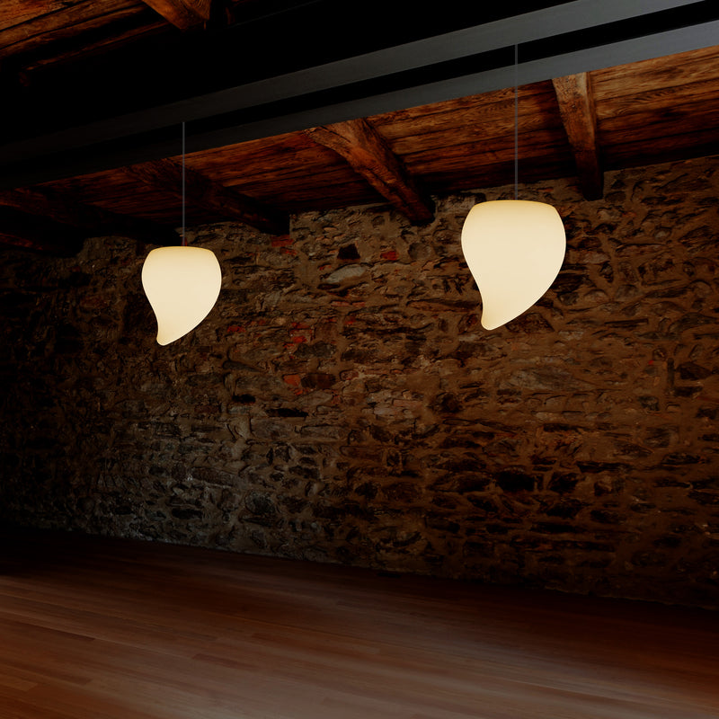 Dekorative E27 LED Hängelampe Pendelleuchte, Träne Tropfen Beleuchtung, Licht warmweiß