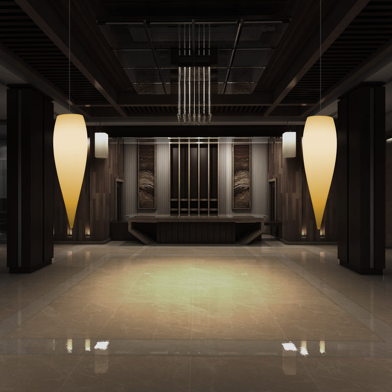 LED Pendelleuchte Beleuchtung Wassertropfen, einzigartige Designer Hängelampe, 800 mm, E27, warmweiß