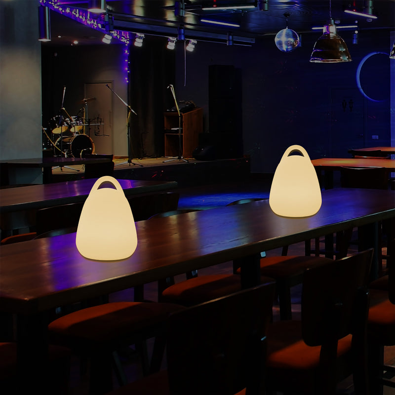 Dekorative LED Tischlaterne für Schlafzimmer, netzbetrieben, warmweiße E27 Glühbirne