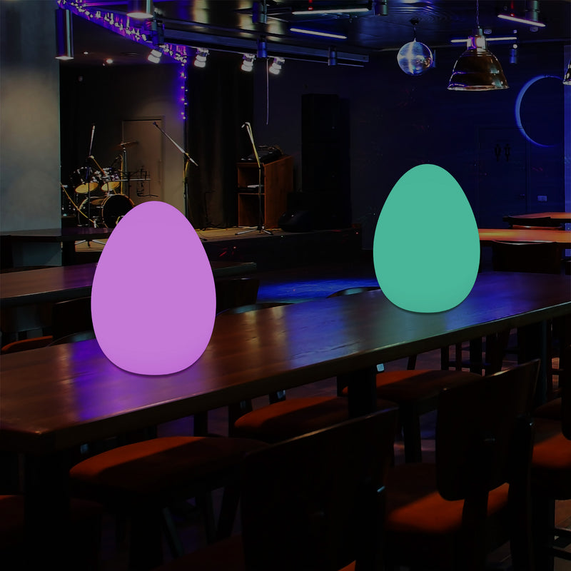 Dimmbare mehrfarbige RGB LED Tischlampe, 37 cm Stimmungslicht mit Fernbedienung, netzbetrieben