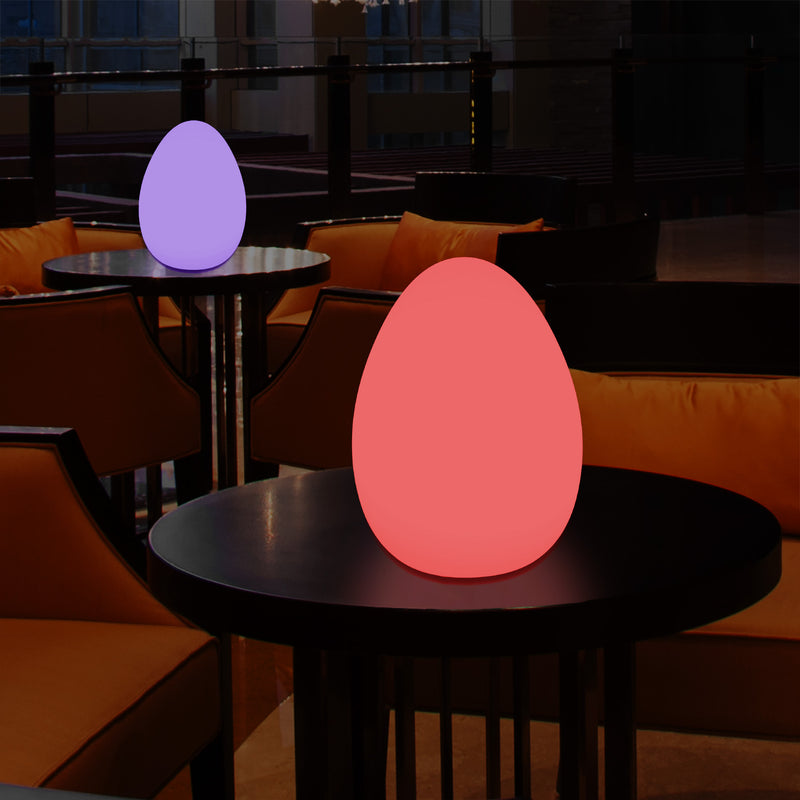 Dimmbare mehrfarbige RGB LED Tischlampe, 37 cm Stimmungslicht mit Fernbedienung, netzbetrieben