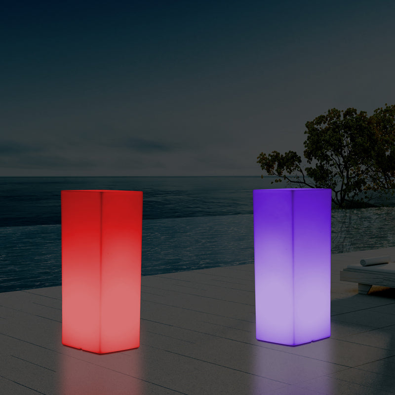 LED Säule Sockel Stehleuchte für den Garten, netzbetriebener 5V Poller, Outdoor Lampe 110 x 30 cm