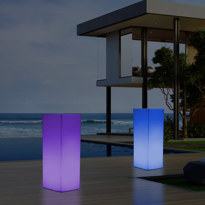 LED Säule Sockel Stehleuchte für den Garten, netzbetriebener 5V Poller, Outdoor Lampe 110 x 30 cm