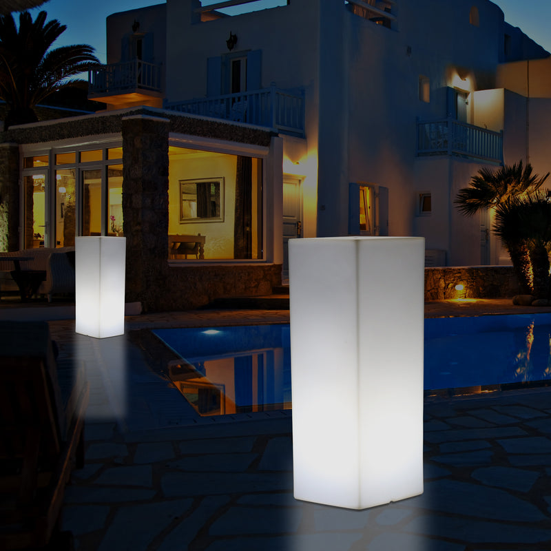 LED Säule Sockel Stehleuchte für den Garten, netzbetriebener 5V Poller, Outdoor Lampe 110 x 30 cm