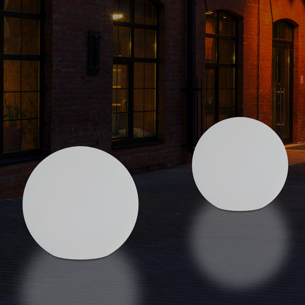 Outdoor Garten Ball Stehleuchte, netzbetriebene dimmbare RGB Terrassenbeleuchtung, 40cm 400 mm