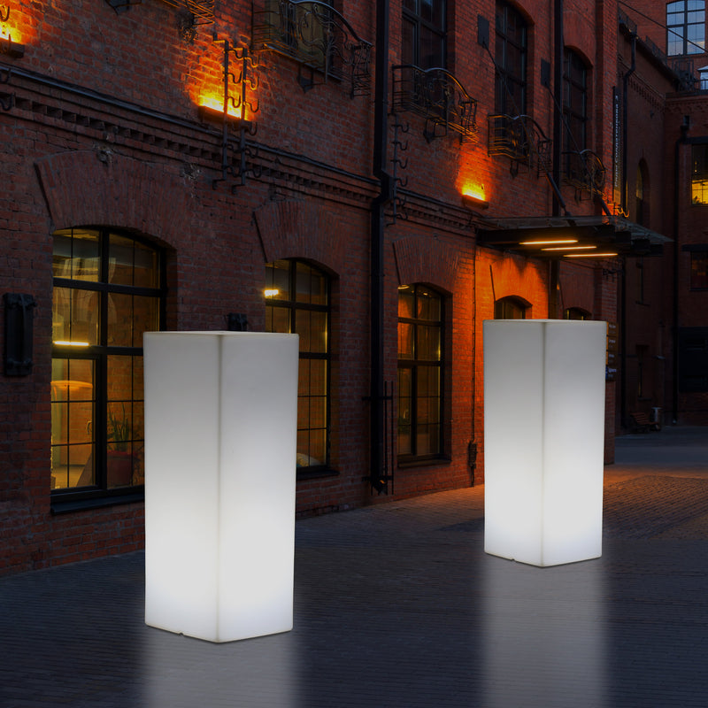 LED Säule Sockel Stehleuchte für den Garten, netzbetriebener 5V Poller, Outdoor Lampe 110 x 30 cm