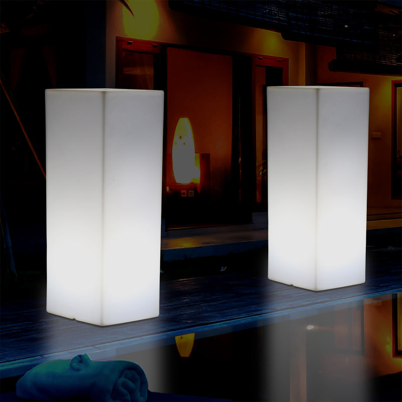 LED Säule Sockel Stehleuchte für den Garten, netzbetriebener 5V Poller, Outdoor Lampe 110 x 30 cm