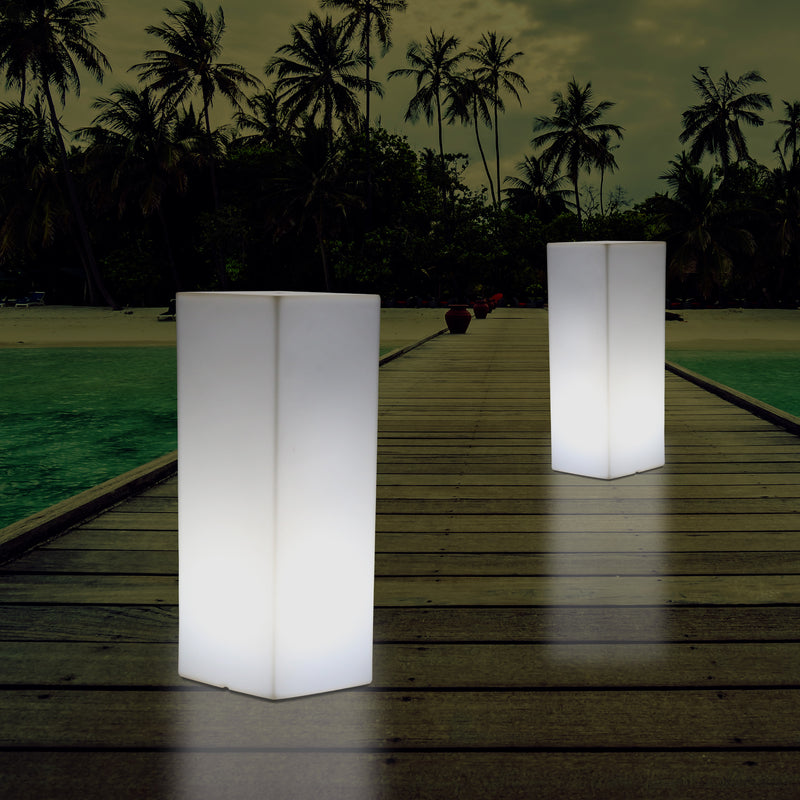 LED Säule Sockel Stehleuchte für den Garten, netzbetriebener 5V Poller, Outdoor Lampe 110 x 30 cm