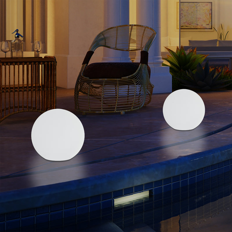 Netzbetriebenes LED Kugel Ball Ambient Leuchte für den Garten, 5V DC Niederspannung, 15cm