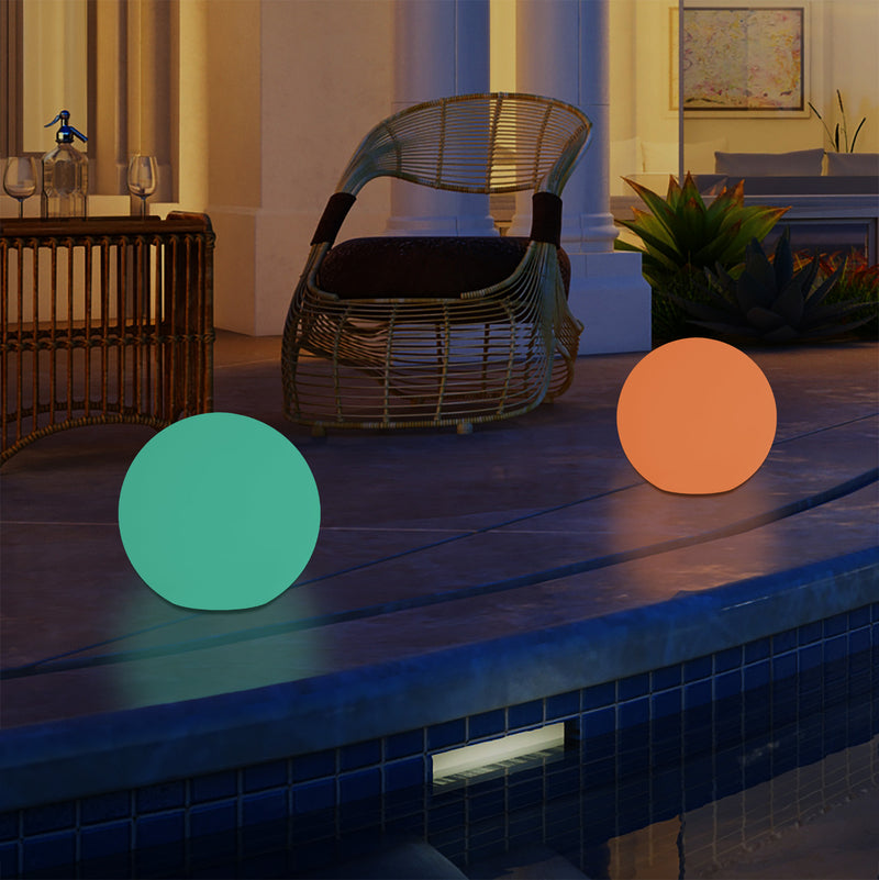 Netzbetriebenes LED Kugel Ball Ambient Leuchte für den Garten, 5V DC Niederspannung, 15cm