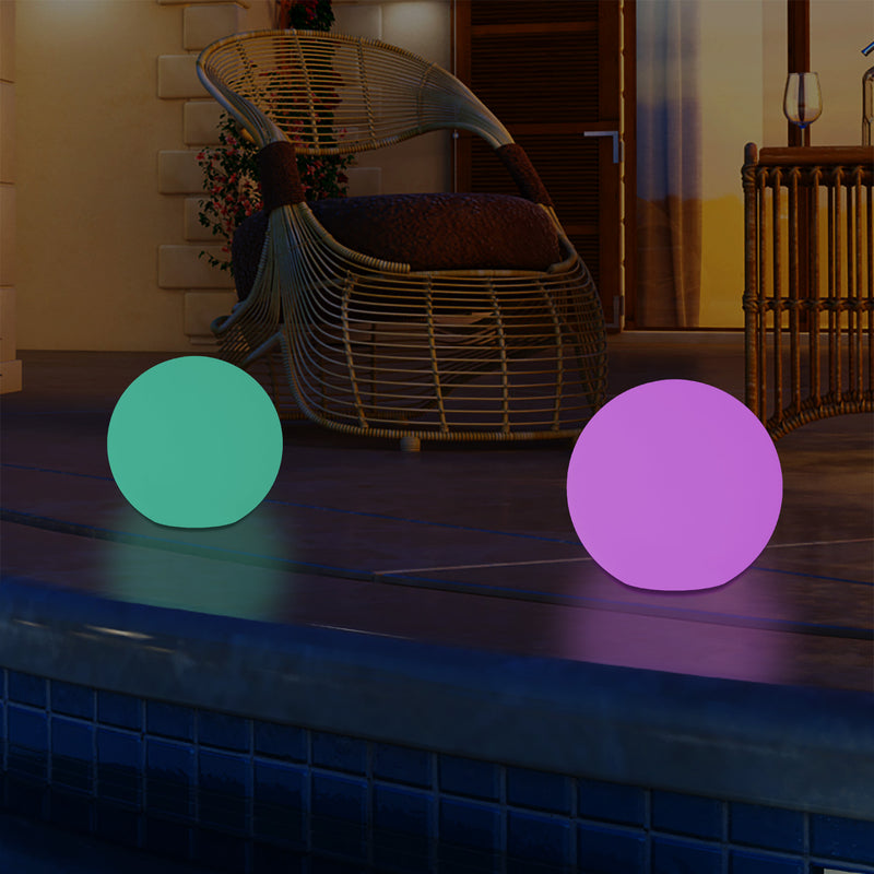 Netzbetriebenes LED Kugel Ball Ambient Leuchte für den Garten, 5V DC Niederspannung, 15cm