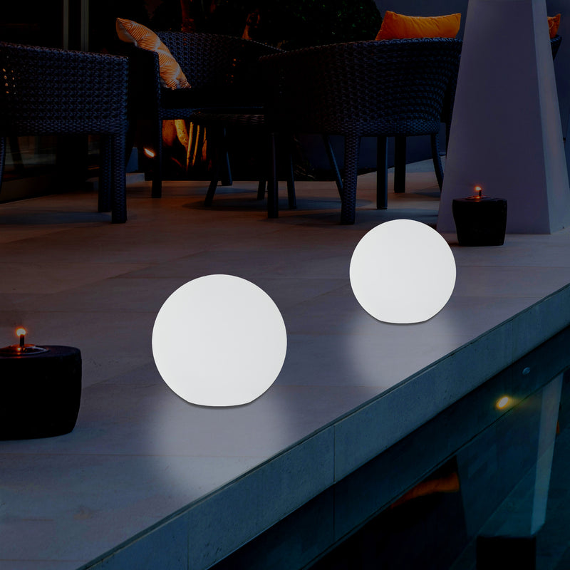 Netzbetriebenes LED Kugel Ball Ambient Leuchte für den Garten, 5V DC Niederspannung, 15cm
