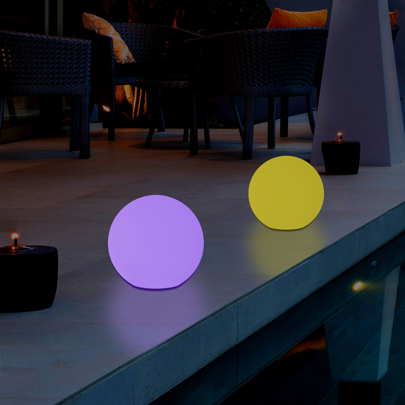 Netzbetriebenes LED Kugel Ball Ambient Leuchte für den Garten, 5V DC Niederspannung, 15cm