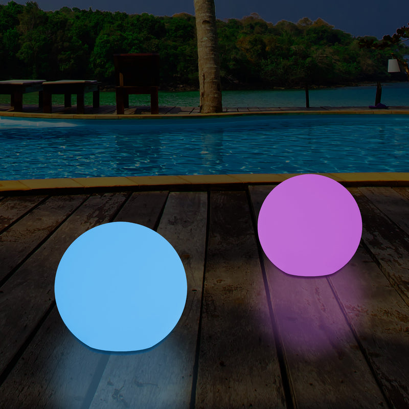 Netzbetriebenes LED Kugel Ball Ambient Leuchte für den Garten, 5V DC Niederspannung, 15cm