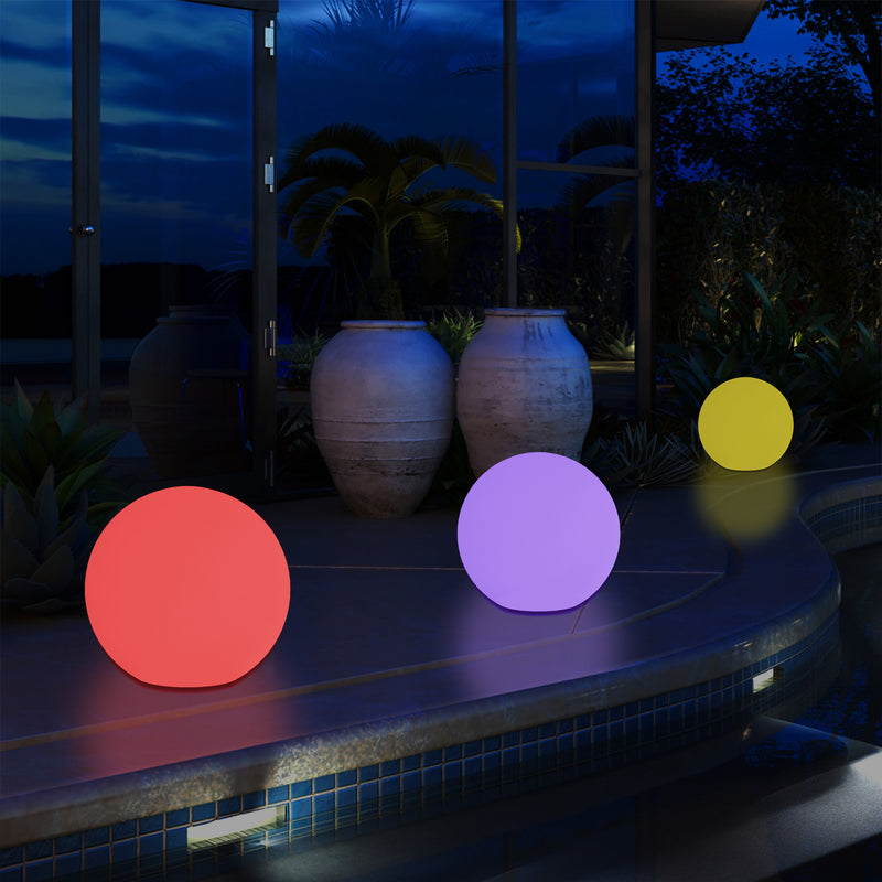Netzbetriebenes LED Kugel Ball Ambient Leuchte für den Garten, 5V DC Niederspannung, 15cm