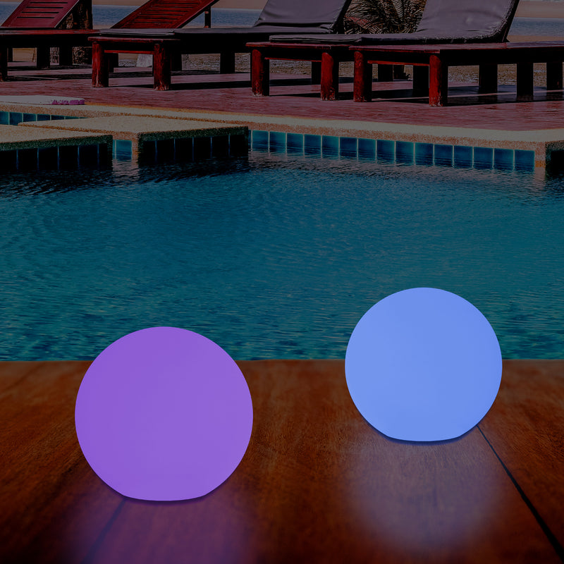 Netzbetriebenes LED Kugel Ball Ambient Leuchte für den Garten, 5V DC Niederspannung, 15cm