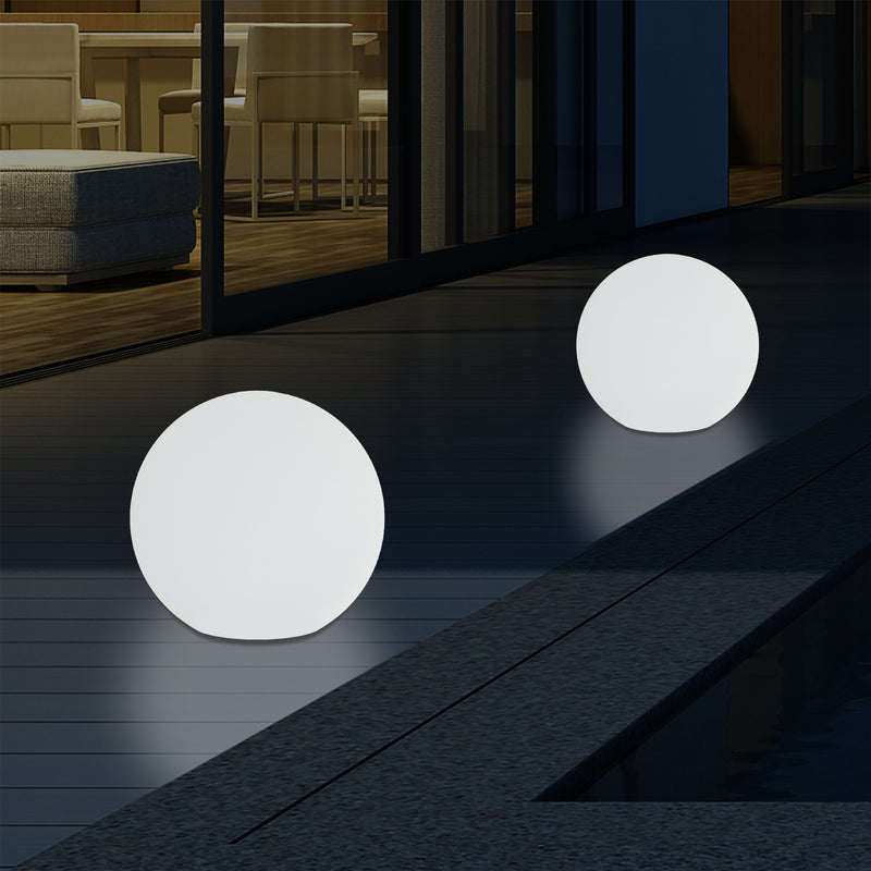 Netzbetriebenes LED Kugel Ball Ambient Leuchte für den Garten, 5V DC Niederspannung, 15cm