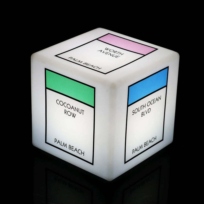 Personalisierter Leuchtkasten mit Markenwerbung, Tischlampe mit Farbwechsel und Fernbedienung, 20 cm