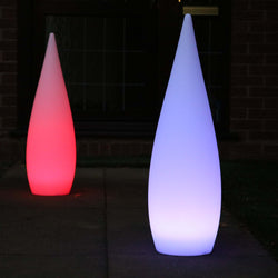 LED Stehlampe Deko Modern Akku, Höhe 80cm, Bodenlampe Garten Außen