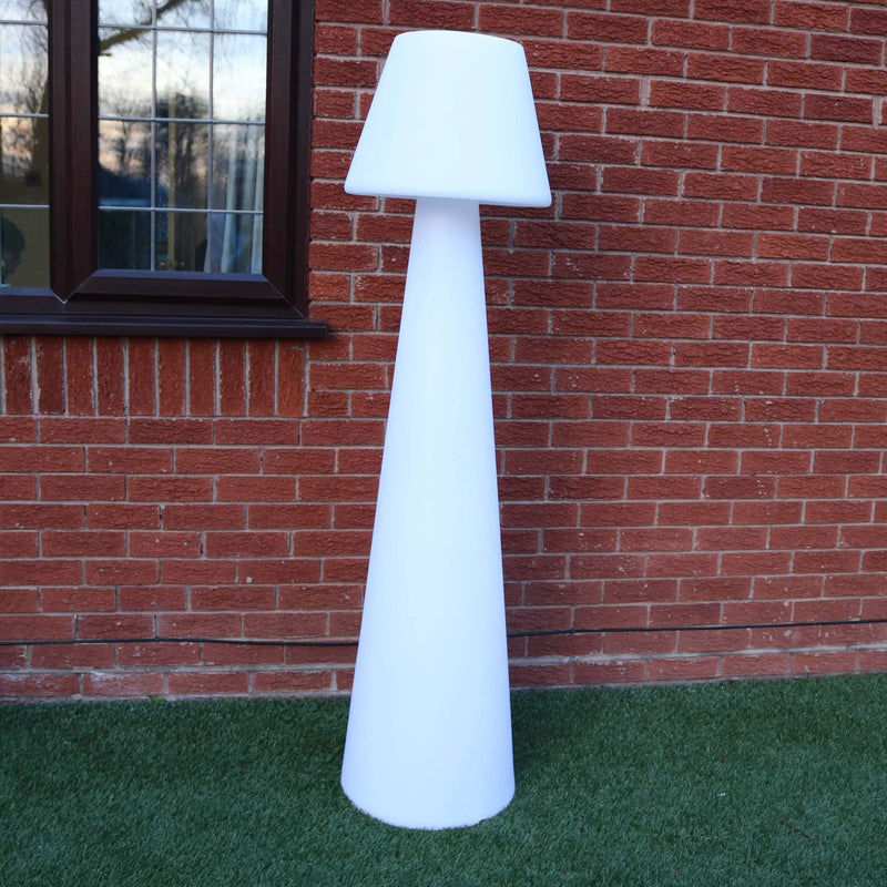 Große LED Bodenlampe mit Akku, Stehleuchte Außenlampe RGB Garten, Höhe 165 cm