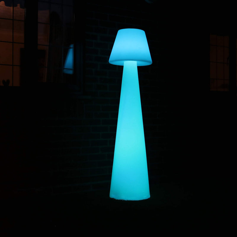 Große LED Bodenlampe mit Akku, Stehleuchte Außenlampe RGB Garten, Höhe 165 cm
