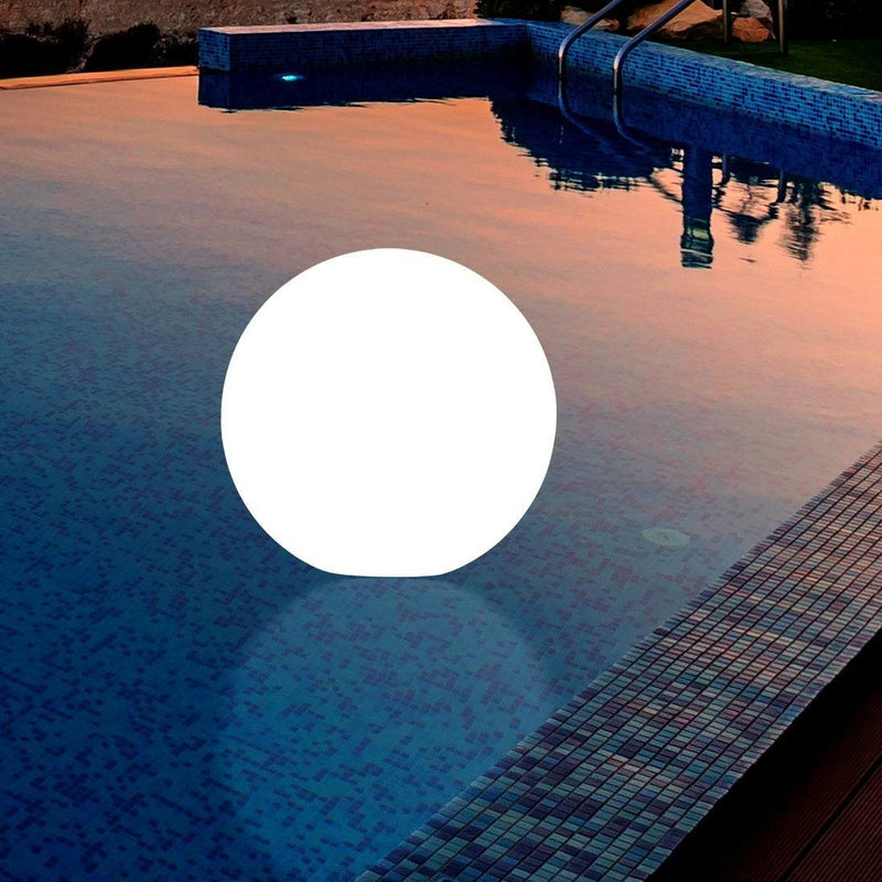LED Schwimmlampe Pool Teich, Kugel Groß 50cm, Außenleuchte Garten Outdoor