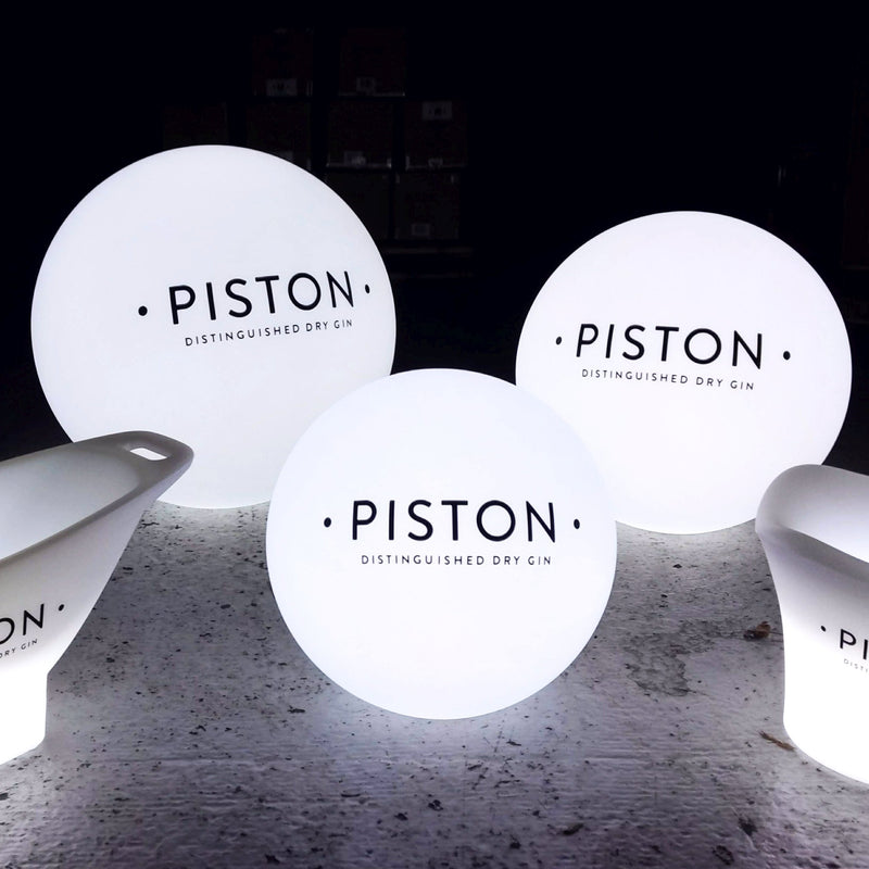 Personalisierte LED-Tischleuchte, kundenspezifische Leuchtreklame mit Ihrem Logo, 15 cm Ballform